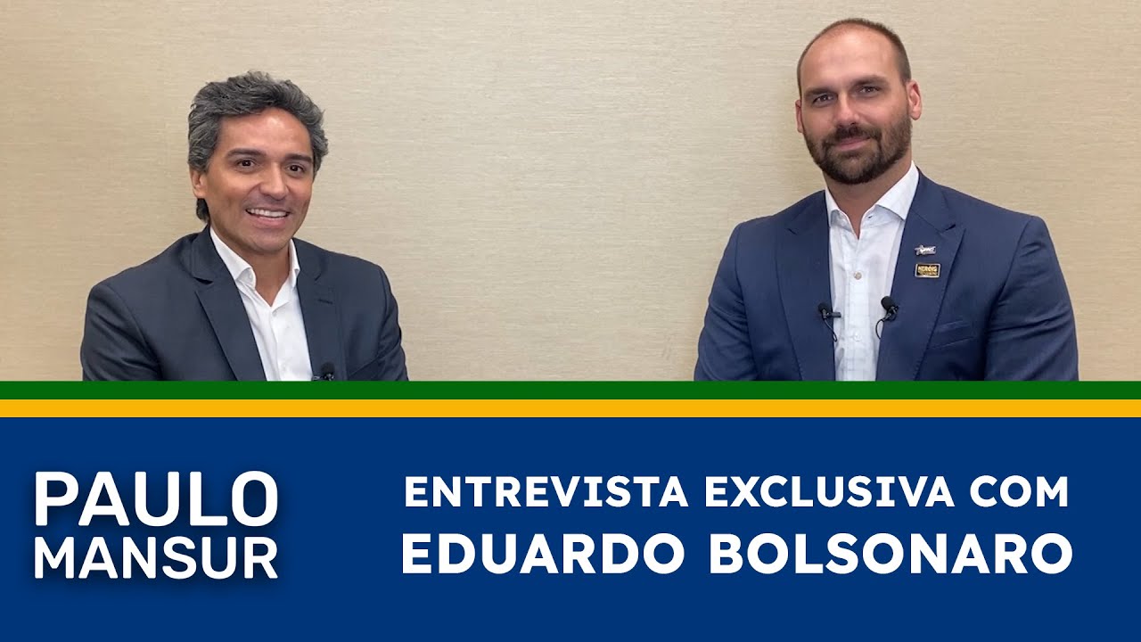 Paulo Mansur realiza entrevista exclusiva com Eduardo Bolsonaro