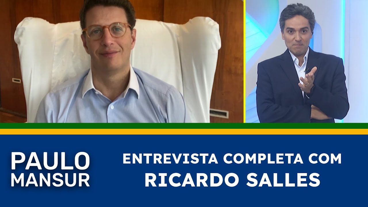 Paulo Mansur realiza entrevista exclusiva com Ricardo Salles